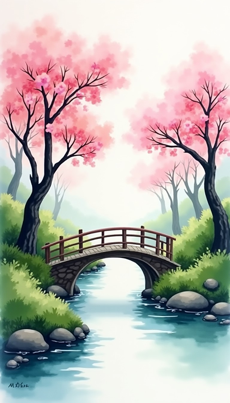 Watercolor art style